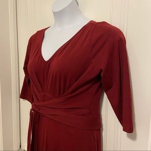❤️ 👠🌹 Custom Jumpsuit V-Neck Wide Leg by eShakti in Ruby Red Maroon ❤️ 👠🌹
